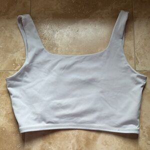 WeWoreWhat Light Grey Crop Top